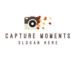 Autumn Photography Camera logo design