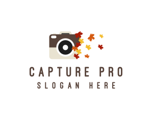 Autumn Photography Camera logo design