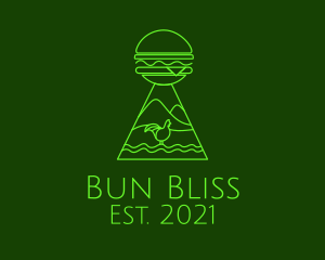 Neon Green Chicken Burger  logo