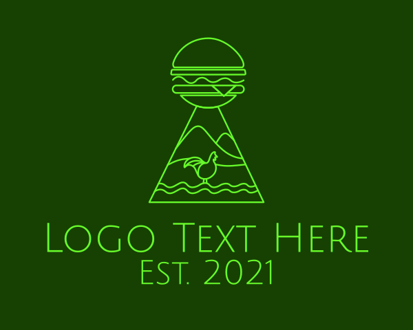 Burger logo example 1