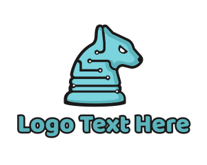 Electronic Tech Hound Animal logo design