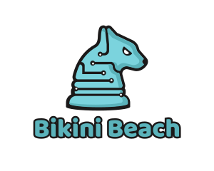 Electronic Tech Hound Animal logo design