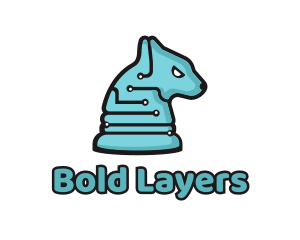 Electronic Tech Hound Animal logo design