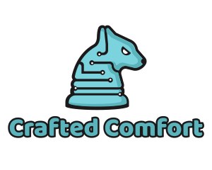 Electronic Tech Hound Animal logo design