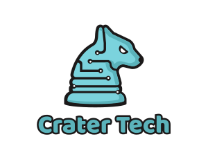 Electronic Tech Hound Animal logo design