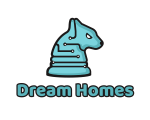 Electronic Tech Hound Animal logo