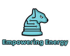 Electronic Tech Hound Animal logo design