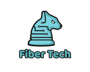 Electronic Tech Hound Animal logo design