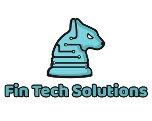 Electronic Tech Hound Animal logo design