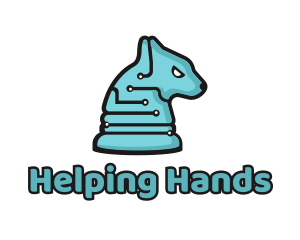 Electronic Tech Hound Animal logo design