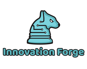 Electronic Tech Hound Animal logo