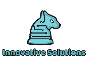 Electronic Tech Hound Animal logo