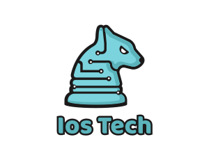 Electronic Tech Hound Animal logo design