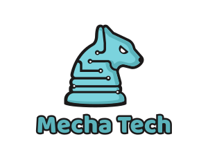 Electronic Tech Hound Animal logo design