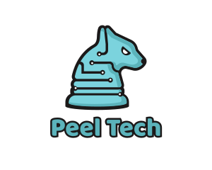 Electronic Tech Hound Animal logo design