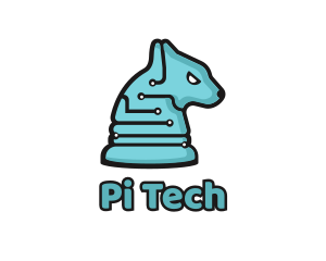 Electronic Tech Hound Animal logo design