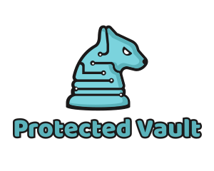 Electronic Tech Hound Animal logo design