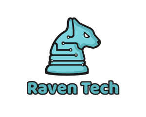 Electronic Tech Hound Animal logo design