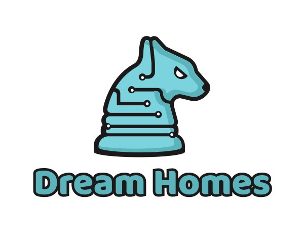 Blue Dog logo example 4