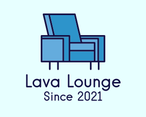 Blue Sofa Chair logo design