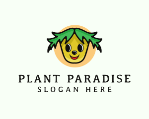 Plant Vegetable Cartoon logo design