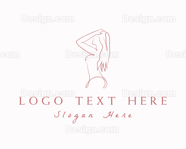 Aesthetic Naked Woman Logo