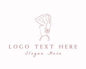 Aesthetic Naked Woman Logo