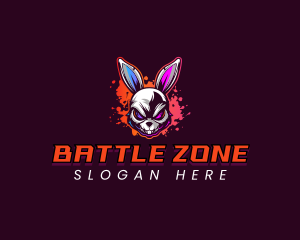 Gaming Rabbit Skull logo design