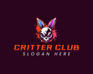 Gaming Rabbit Skull logo design