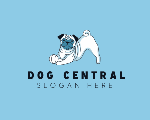 Pug Dog Veterinary logo design