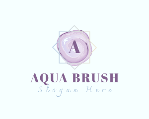 Watercolor Beauty Makeup logo design