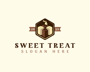 Fudge Dessert Michigan logo design