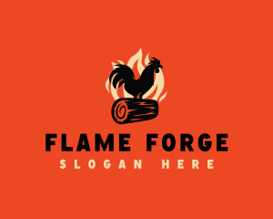 Fire Chicken Grill logo design