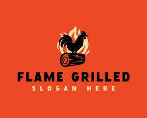 Fire Chicken Grill logo design