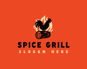 Fire Chicken Grill logo design