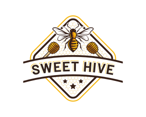 Honeycomb Bee Farm logo design