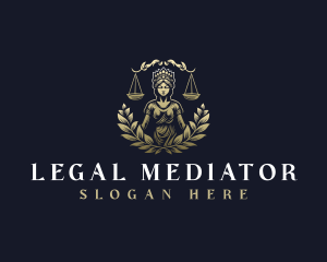 Female Law Justice  logo design