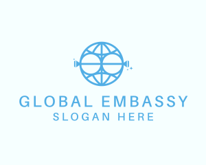 Blue Global Jewelry logo design