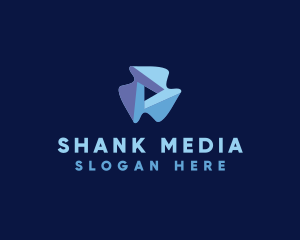 Blue Liquid Media Player logo design