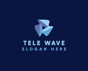 Blue Liquid Media Player logo design