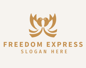 Gold Dove Freedom logo design