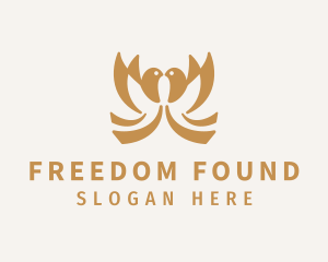 Gold Dove Freedom logo design