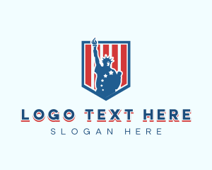 Liberty Statue Shield logo