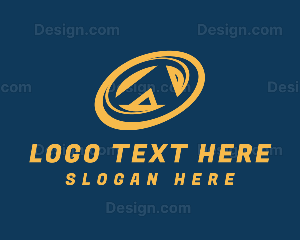 Modern Spiral Letter A Logo