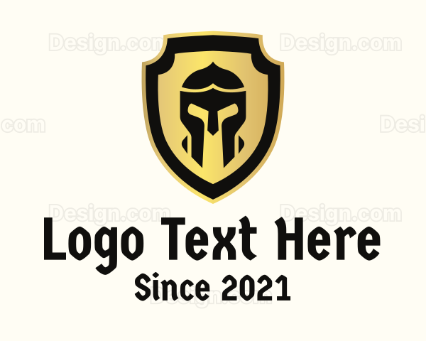 Gladiator Helmet Shield Logo