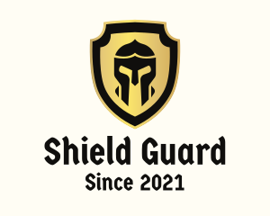 Gladiator Helmet Shield  logo design