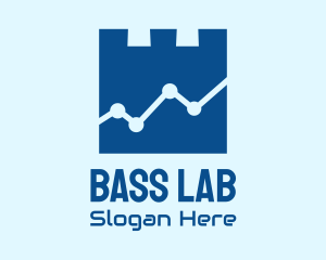 Blue Turret Statistics logo design