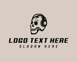 Headset Skull Podcasting logo