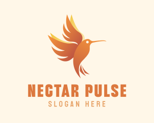 Nectar Hummingbird Wildlife logo