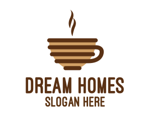 Brown Stroke Coffee Logo